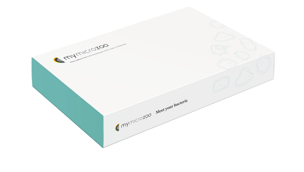MyMicroZoo microbiome test kit product packaging